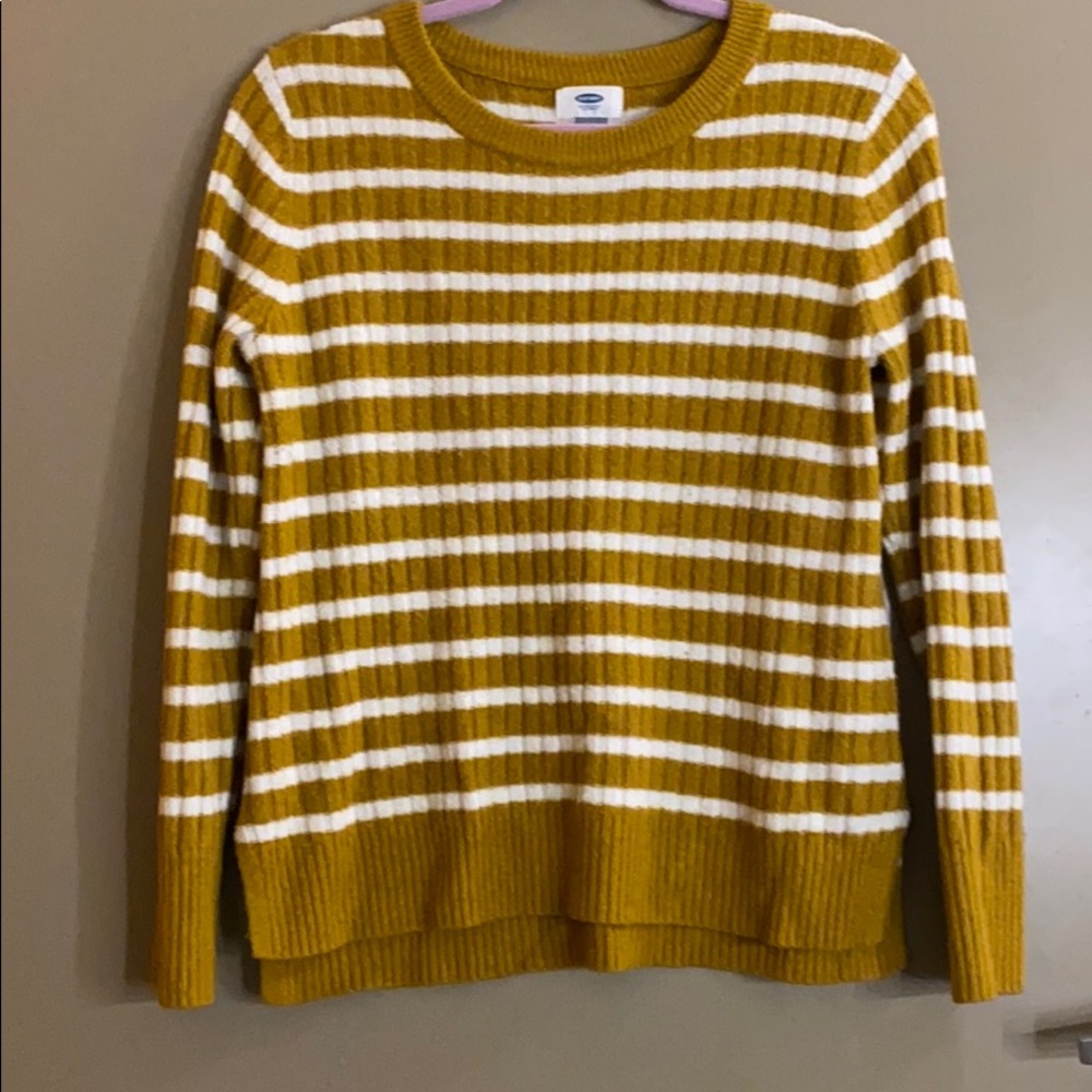 Old navy | mustard striped sweater